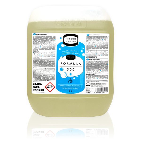 TEHO Formula 500 -erikoispuhdistusaine ammattikäyttöön