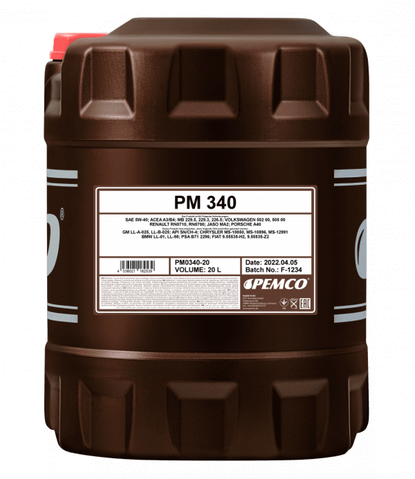 Pemco 340 5W-40 kevyenkaluston moottoriöljy