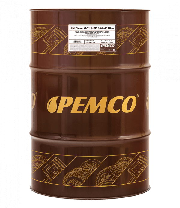 Pemco Diesel G-7 UHPD 10W-40 raskaankaluston moottoriöljy - Image 2