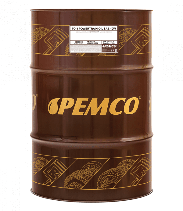 Pemco TO-4 Powertrain Oil SAE 10W yksiasteöljy - Image 2